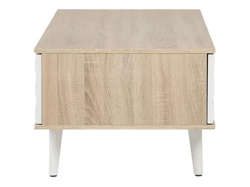 Table Basse En Bois Clair Et Blanc SWANSEA -Meilleur Meubles Magasin table basse 16424661