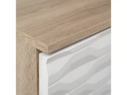 Table Basse En Bois Clair Et Blanc SWANSEA -Meilleur Meubles Magasin table basse 16424663