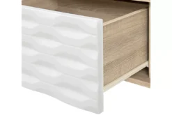 Table Basse En Bois Clair Et Blanc SWANSEA -Meilleur Meubles Magasin table basse 16424665