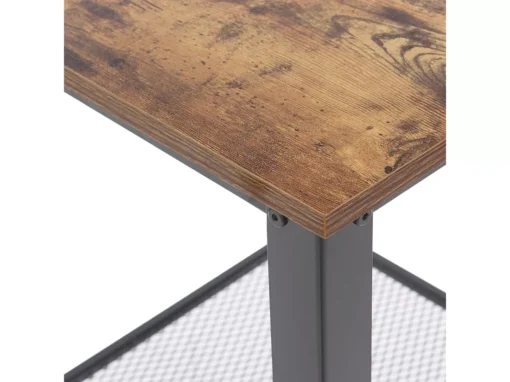 Table Appoint Bois Foncé Et Noire 45 X 45 Cm ASTON -Meilleur Meubles Magasin table basse 16614667