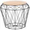 Table Appoint Noire Et Marron Clair ELIDA -Meilleur Meubles Magasin table basse 16614915
