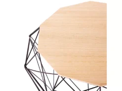 Table Appoint Noire Et Marron Clair ELIDA -Meilleur Meubles Magasin table basse 16614923