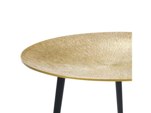 Table D'appoint Noir Et Doré WAIPU -Meilleur Meubles Magasin table basse 16615239
