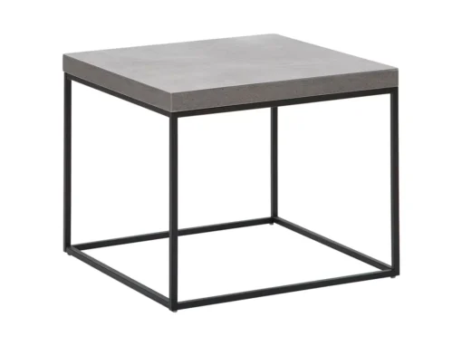 Table Appoint Effet Béton Et Noire DELANO -Meilleur Meubles Magasin table basse 16615791