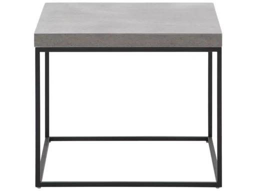Table Appoint Effet Béton Et Noire DELANO -Meilleur Meubles Magasin table basse 16615797
