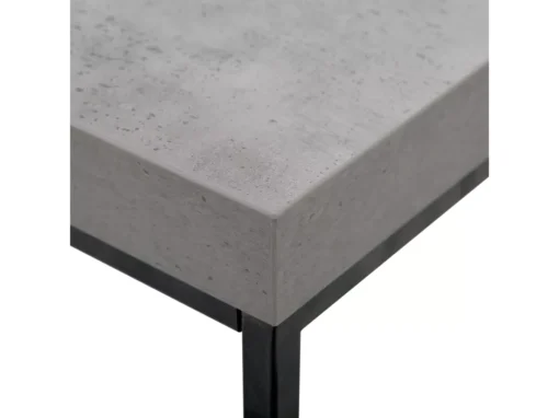 Table Appoint Effet Béton Et Noire DELANO -Meilleur Meubles Magasin table basse 16615799