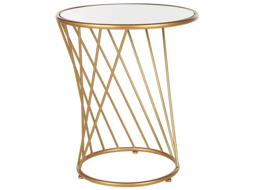 Lot De 2 Tables Basses Verre Et Acier Doré Rondes TWIST -Meilleur Meubles Magasin table basse 16615921