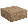 Table D'appoint En Bois De Teck 80x80 Cm GAMBO -Meilleur Meubles Magasin table basse 16630729