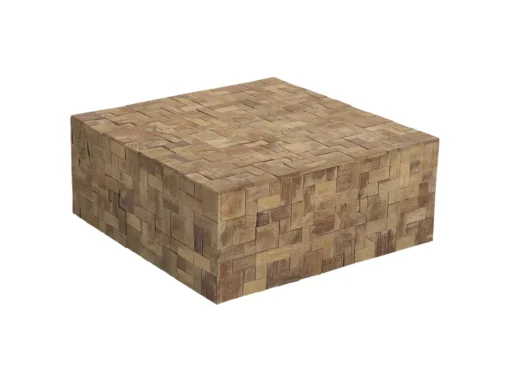 Table D'appoint En Bois De Teck 80x80 Cm GAMBO -Meilleur Meubles Magasin table basse 16630729