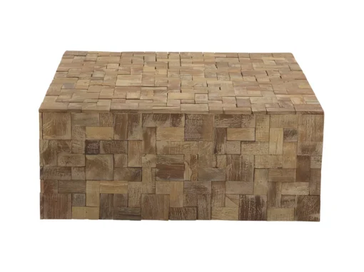 Table D'appoint En Bois De Teck 80x80 Cm GAMBO -Meilleur Meubles Magasin table basse 16630735