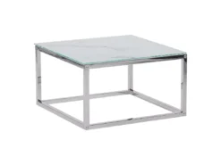 Lot De 2 Tables Basses Imitation Marbre Blanc BREA -Meilleur Meubles Magasin table basse 16679231