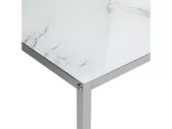 Lot De 2 Tables Basses Imitation Marbre Blanc BREA -Meilleur Meubles Magasin table basse 16679235