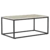 Table Basse Effet Marbre Beige Avec Pieds Noirs DELANO -Meilleur Meubles Magasin table basse 16679793