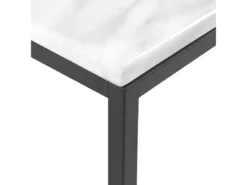 Table Basse Effet Marbre Beige Avec Pieds Noirs DELANO -Meilleur Meubles Magasin table basse 16679801