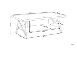 Table Basse Bois Foncé CARLIN -Meilleur Meubles Magasin table basse 16680017