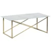 Table Basse Effet Marbre Blanc Structure Dorée EMPORIA -Meilleur Meubles Magasin table basse 16703355