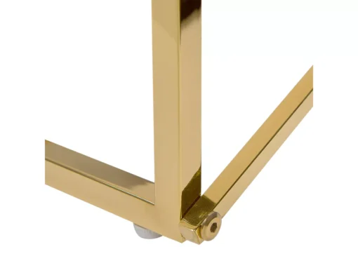 Table Basse Effet Marbre Blanc Structure Dorée EMPORIA -Meilleur Meubles Magasin table basse 16703365