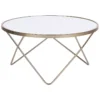 Table Basse Blanche Et Dorée MERIDIAN II -Meilleur Meubles Magasin table basse 16703381