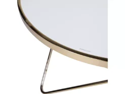 Table Basse Blanche Et Dorée MERIDIAN II -Meilleur Meubles Magasin table basse 16703387
