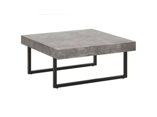 Table Basse Avec Effet Béton Et Pieds Noirs DELUZ -Meilleur Meubles Magasin table basse 16703489