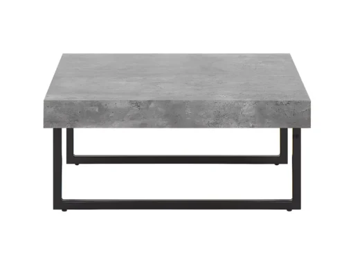 Table Basse Avec Effet Béton Et Pieds Noirs DELUZ -Meilleur Meubles Magasin table basse 16703495