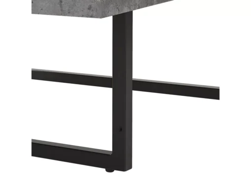 Table Basse Avec Effet Béton Et Pieds Noirs DELUZ -Meilleur Meubles Magasin table basse 16703499
