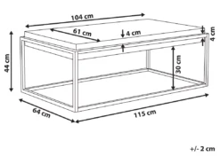 Table Basse Marron ALTOS -Meilleur Meubles Magasin table basse 16703977