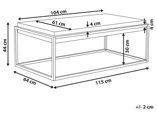 Table Basse Marron ALTOS -Meilleur Meubles Magasin table basse 16703977