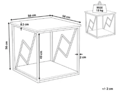 Table Appoint En Bois FORRES -Meilleur Meubles Magasin table basse 17120203