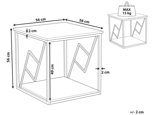 Table Appoint En Bois FORRES -Meilleur Meubles Magasin table basse 17120203