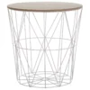 Table D'appoint Blanc Marron LANARK -Meilleur Meubles Magasin table basse 17120559