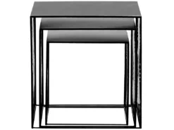 Lot De 3 Tables Noires WALDO -Meilleur Meubles Magasin table basse 17120657