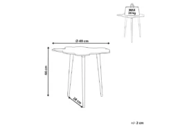 Table D'appoint Dorée MIMILI -Meilleur Meubles Magasin table basse 17120767