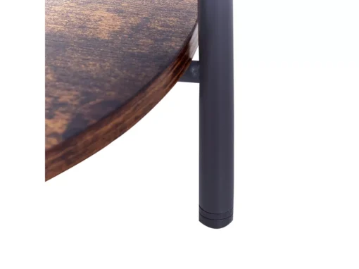 Table D'appoint Avec Plateau Noir/bois Sombre BORDEN -Meilleur Meubles Magasin table basse 17120871