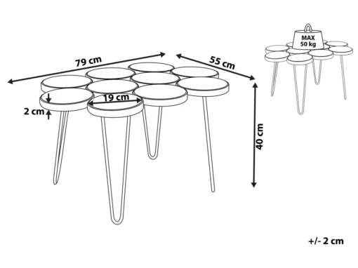 Table Appoint Blanche TIJUANA -Meilleur Meubles Magasin table basse 17120893