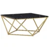 Table Basse Effet Marbre Noir Avec Pieds Dorés MALIBU -Meilleur Meubles Magasin table basse 17166347