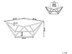 Table Basse Effet Marbre Noir Avec Pieds Dorés MALIBU -Meilleur Meubles Magasin table basse 17166351
