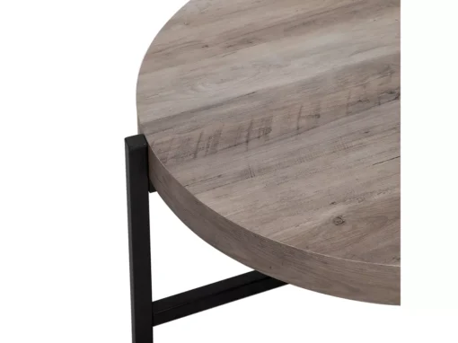 Table Basse Ronde Effet Bois Clair BONITA -Meilleur Meubles Magasin table basse 17166369