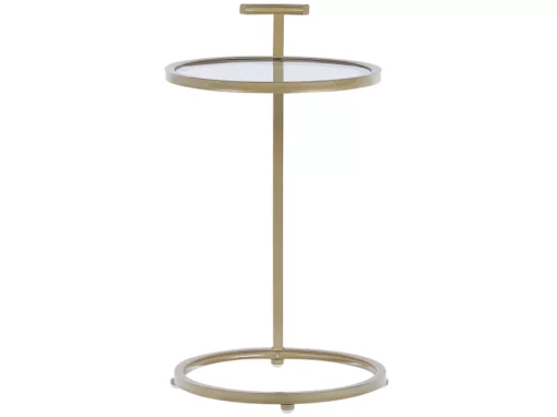 Table Auxiliaire Dorée Plateau En Verre SHELBY -Meilleur Meubles Magasin table basse 17166807