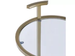 Table Auxiliaire Dorée Plateau En Verre SHELBY -Meilleur Meubles Magasin table basse 17166809