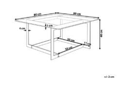 Table Basse Argentée En Verre CRYSTAL -Meilleur Meubles Magasin table basse 17166845