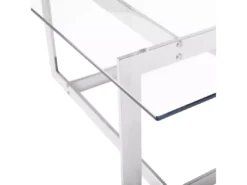 Table Basse Argentée En Verre CRYSTAL -Meilleur Meubles Magasin table basse 17166849