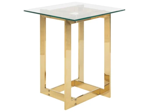 Table Appoint Dorée Avec Plateau En Verre CRYSTAL -Meilleur Meubles Magasin table basse 17425641