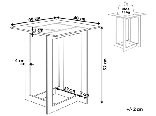 Table Appoint Dorée Avec Plateau En Verre CRYSTAL -Meilleur Meubles Magasin table basse 17425645