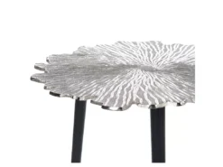 Table D'appoint En Aluminium Noir Et Argenté PUHOI -Meilleur Meubles Magasin table basse 17435253