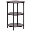Table D'appoint Bois Sombre/noir TOLAR -Meilleur Meubles Magasin table basse 17435425