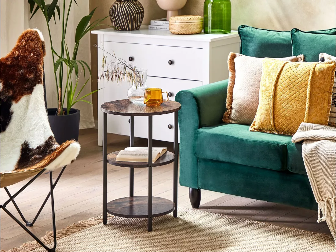 Table D'appoint Bois Sombre/noir TOLAR 4 Table D'appoint Bois Sombre/noir TOLAR – Image 2