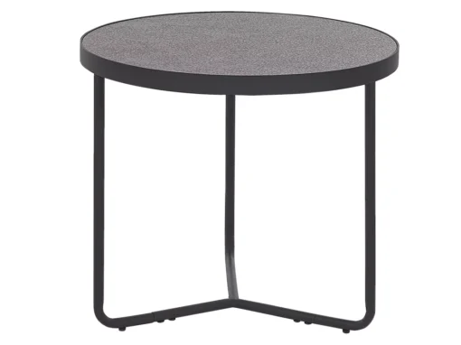 Ensemble De 3 Tables Basses Effet Béton Et Noir MELODY -Meilleur Meubles Magasin table basse 17435605