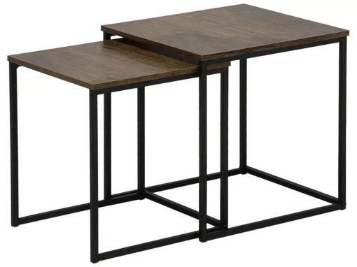 Lot De 2 Tables Basses Noires Vintages DENNY -Meilleur Meubles Magasin table basse 17436455