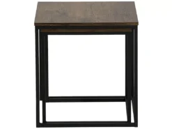 Lot De 2 Tables Basses Noires Vintages DENNY -Meilleur Meubles Magasin table basse 17436465